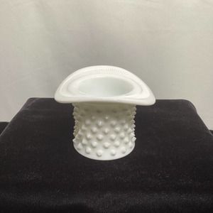 Vintage Fenton White Milk Glass toothpick holder